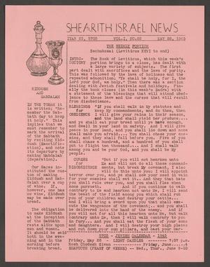 Shearith Israel News, Volume 1, Number 22, May 1943