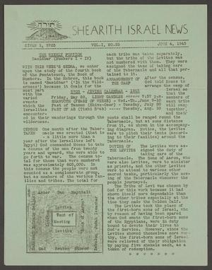 Shearith Israel News Volume 1, Number 23, June 1943