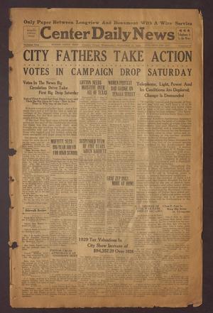 Center Daily News (Center, Tex.), Vol. 1, No. 87, Ed. 1 Wednesday, September 4, 1929