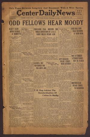 Center Daily News (Center, Tex.), Vol. 1, No. 97, Ed. 1 Monday, September 16, 1929