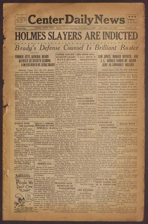 Center Daily News (Center, Tex.), Vol. 1, No. 148, Ed. 1 Saturday, November 16, 1929