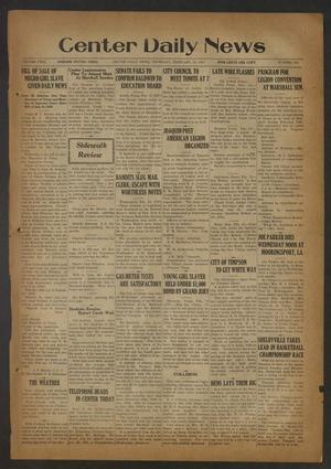 Center Daily News (Center, Tex.), Vol. 2, No. 209, Ed. 1 Thursday, February 12, 1931