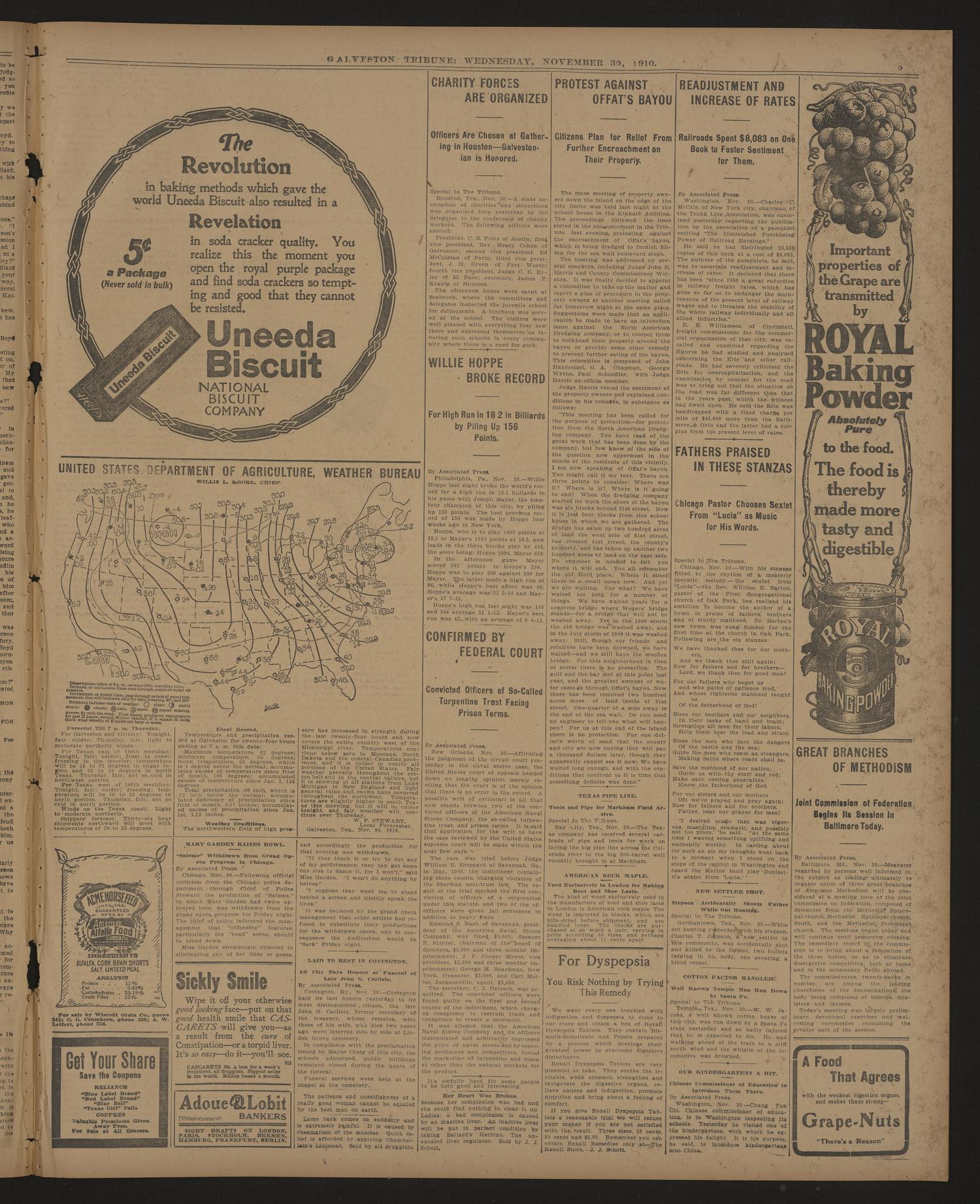 Galveston Tribune. (Galveston, Tex.), Vol. 31, No. 3, Ed. 1 Wednesday, November 30, 1910
                                                
                                                    [Sequence #]: 5 of 10
                                                