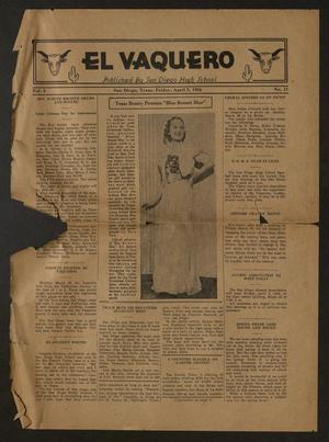 El Vaquero (San Diego, Tex.), Vol. 4, No. 11, Ed. 1 Friday, April 3, 1936