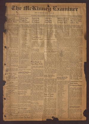 Primary view of object titled 'The McKinney Examiner (McKinney, Tex.), Vol. 61, No. 50, Ed. 1 Thursday, September 25, 1947'.