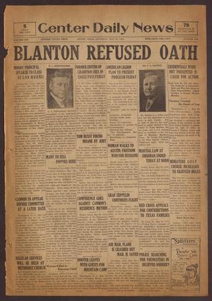 Center Daily News (Center, Tex.), Vol. 1, No. 315, Ed. 1 Saturday, May 24, 1930