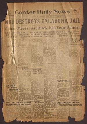 Center Daily News (Center, Tex.), Vol. 2, No. 2, Ed. 1 Saturday, May 31, 1930
