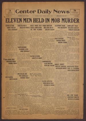 Center Daily News (Center, Tex.), Vol. 2, No. 7, Ed. 1 Friday, June 6, 1930