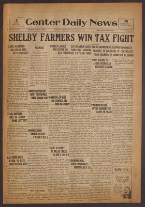 Center Daily News (Center, Tex.), Vol. 2, No. 16, Ed. 1 Tuesday, June 17, 1930