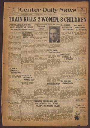 Center Daily News (Center, Tex.), Vol. 2, No. 54, Ed. 1 Friday, August 1, 1930