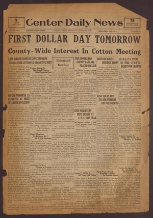 Center Daily News (Center, Tex.), Vol. 2, No. 77, Ed. 1 Thursday, August 28, 1930