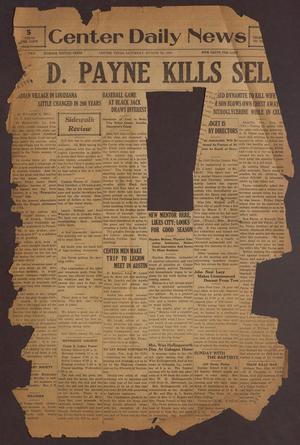 Center Daily News (Center, Tex.), Vol. 2, No. [79], Ed. 1 Saturday, August 30, 1930