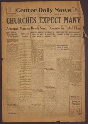 Center Daily News (Center, Tex.), Vol. 2, No. 85, Ed. 1 Saturday, September 6, 1930