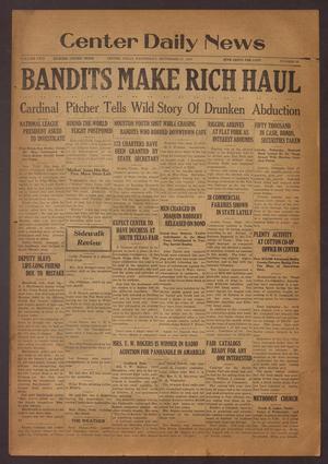 Center Daily News (Center, Tex.), Vol. 2, No. 93, Ed. 1 Wednesday, September 17, 1930