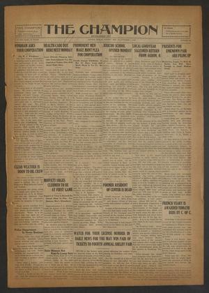 The Champion (Center, Tex.), Vol. 53, No. 40, Ed. 1 Wednesday, October 1, 1930