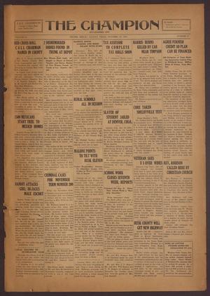 The Champion (Center, Tex.), Vol. 54, No. 42, Ed. 1 Wednesday, October 21, 1931