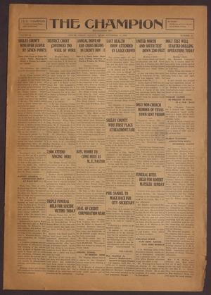 The Champion (Center, Tex.), Vol. 54, No. 45, Ed. 1 Wednesday, November 11, 1931