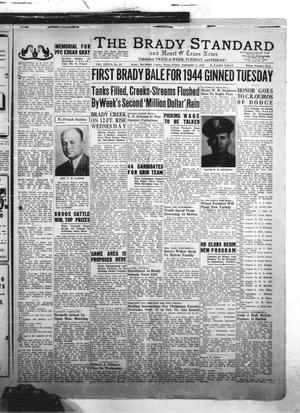 Primary view of object titled 'The Brady Standard and Heart O' Texas News (Brady, Tex.), Vol. 36, No. 48, Ed. 1 Friday, September 8, 1944'.