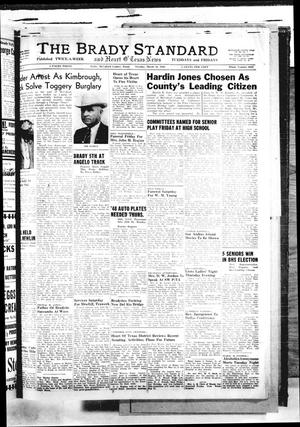 Primary view of object titled 'The Brady Standard and Heart O' Texas News (Brady, Tex.), Vol. [40], No. 1, Ed. 1 Tuesday, March 30, 1948'.