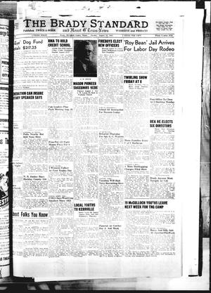 Primary view of object titled 'The Brady Standard and Heart O' Texas News (Brady, Tex.), Vol. [40], No. 39, Ed. 1 Tuesday, August 10, 1948'.