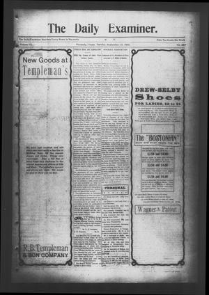The Daily Examiner. (Navasota, Tex.), Vol. 9, No. 297, Ed. 1 Tuesday, September 13, 1904