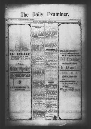 The Daily Examiner. (Navasota, Tex.), Vol. 10, No. 4, Ed. 1 Thursday, October 13, 1904