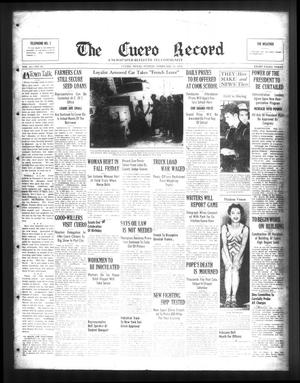 The Cuero Record (Cuero, Tex.), Vol. 45, No. 34, Ed. 1 Sunday, February 12, 1939