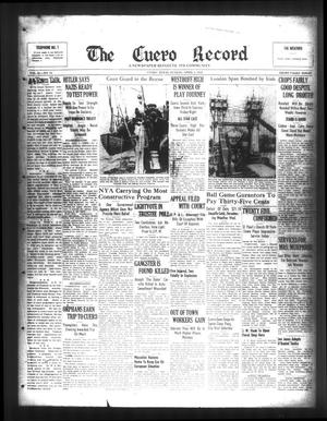 The Cuero Record (Cuero, Tex.), Vol. 45, No. 74, Ed. 1 Sunday, April 2, 1939