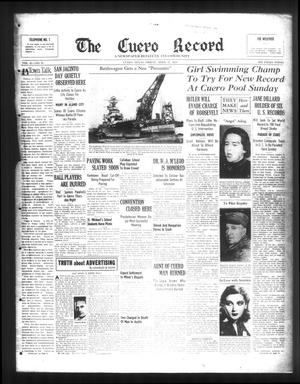 Primary view of object titled 'The Cuero Record (Cuero, Tex.), Vol. 45, No. 91, Ed. 1 Friday, April 21, 1939'.