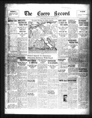 The Cuero Record (Cuero, Tex.), Vol. 45, No. 95, Ed. 1 Tuesday, April 25, 1939