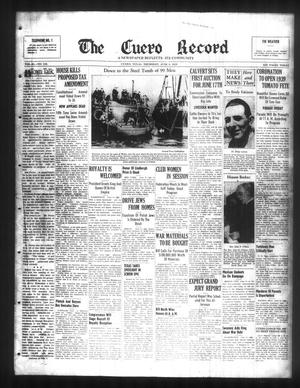 Primary view of object titled 'The Cuero Record (Cuero, Tex.), Vol. 45, No. 133, Ed. 1 Thursday, June 8, 1939'.