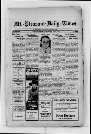 Mt. Pleasant Daily Times (Mount Pleasant, Tex.), Vol. 15, No. 267, Ed. 1 Saturday, January 26, 1935
