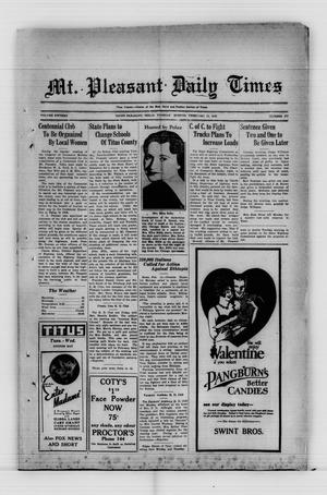 Mt. Pleasant Daily Times (Mount Pleasant, Tex.), Vol. 15, No. 271, Ed. 1 Tuesday, February 12, 1935
