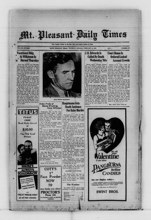 Mt. Pleasant Daily Times (Mount Pleasant, Tex.), Vol. 15, No. 273, Ed. 1 Thursday, February 14, 1935