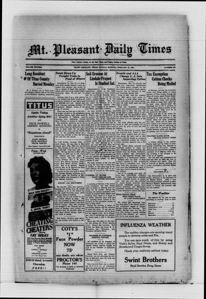 Mt. Pleasant Daily Times (Mount Pleasant, Tex.), Vol. 15, No. 282, Ed. 1 Monday, February 25, 1935