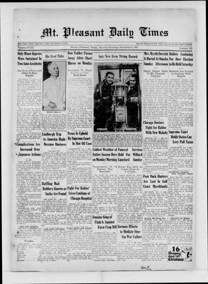 Mt. Pleasant Daily Times (Mount Pleasant, Tex.), Vol. 18, No. 124, Ed. 1 Monday, December 6, 1937