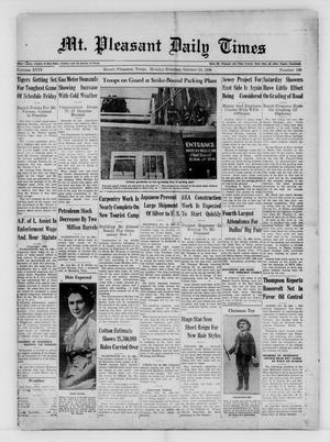 Mt. Pleasant Daily Times (Mount Pleasant, Tex.), Vol. 19, No. 190, Ed. 1 Monday, October 24, 1938