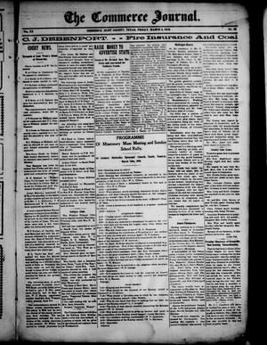 The Commerce Journal. (Commerce, Tex.), Vol. 20, No. 32, Ed. 1 Friday, March 4, 1910