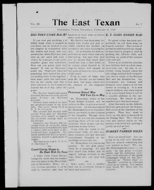 The East Texan (Commerce, Tex.), Vol. 3, No. 7, Ed. 1 Thursday, February 15, 1917