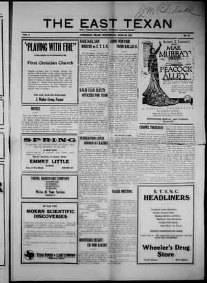 The East Texan (Commerce, Tex.), Vol. 5, No. 12, Ed. 1 Wednesday, April 26, 1922