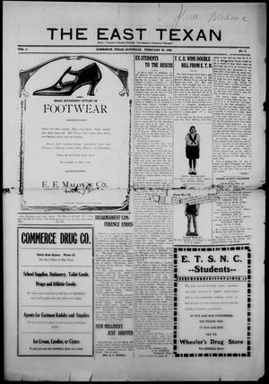 Primary view of object titled 'The East Texan (Commerce, Tex.), Vol. 5, No. 3, Ed. 1 Saturday, February 25, 1922'.