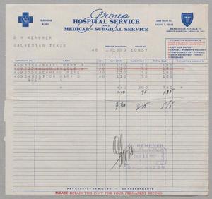 [Invoice for Hospital Services, December 1950]