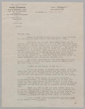 [Letter from Jean-Louis Pesle to Daniel W. Kempner, July 7, 1950]