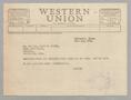 Letter: [Telegram from Jeane and Daniel W. Kempner to Mr. and Mrs. David F. W…