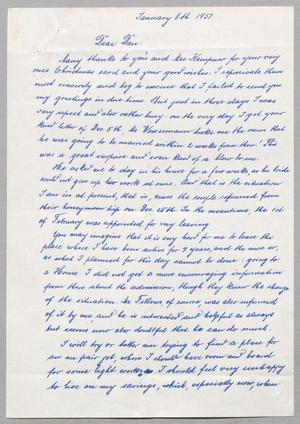 [Letter from Rosa Anspach to Daniel W. Kempner, January 8, 1951]