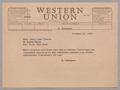 Letter: [Telegram from H. Kempner to Mary Jean Thorne, October 12, 1955]