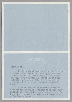 [Letter from Charlotte Chancellor to Jeane Bertig Kempner, December 26, 1955]