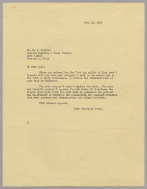 [Letter from Isaac h. Kempner to W. J. Aicklen, June 25, 1956]