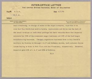 [Inter-Office Letter from Robert L. Kempner, June 1, 1956, #2]