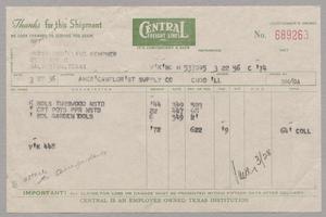 [Invoice for Tubswood, Pots and Garden Tools, March 1956]